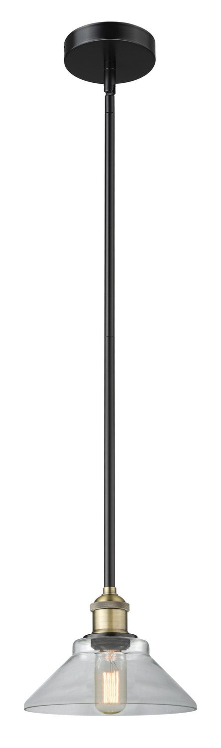 Innovations 616-1S-BAB-G132 One Light Mini Pendant, Black Antique Brass