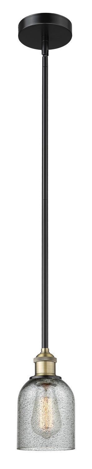 Innovations 616-1S-BAB-G257 One Light Mini Pendant, Black Antique Brass