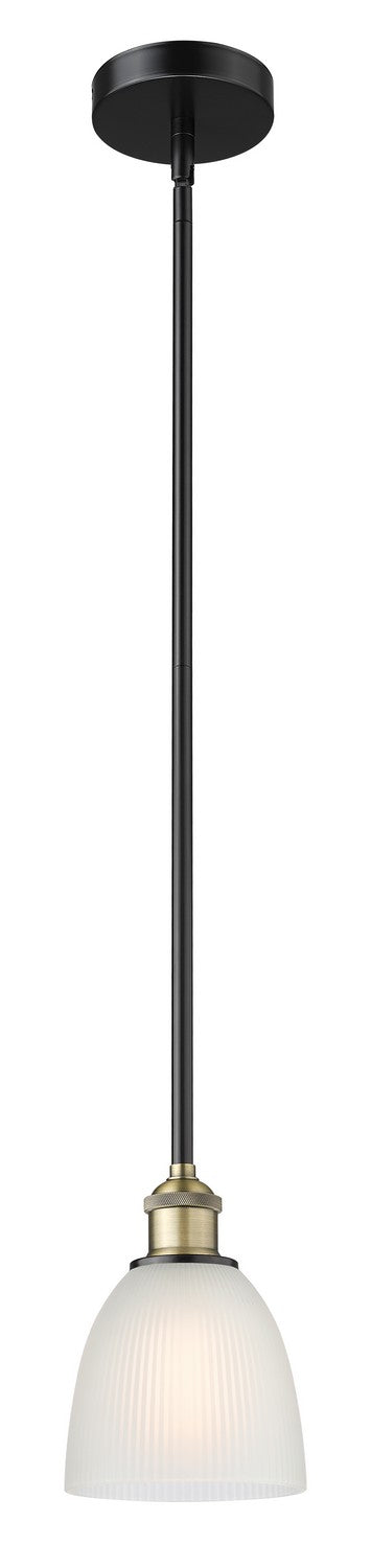 Innovations 616-1S-BAB-G381 One Light Mini Pendant, Black Antique Brass