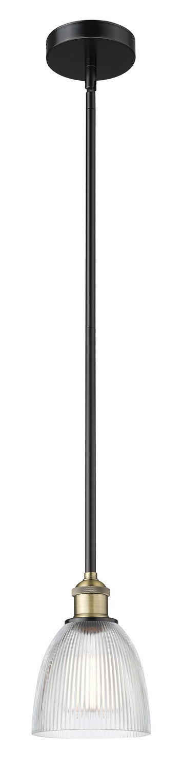 Innovations 616-1S-BAB-G382 One Light Mini Pendant, Black Antique Brass
