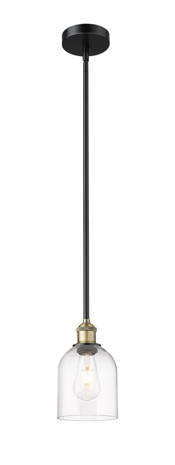 Innovations 616-1S-BAB-G558-6CL One Light Mini Pendant, Black Antique Brass