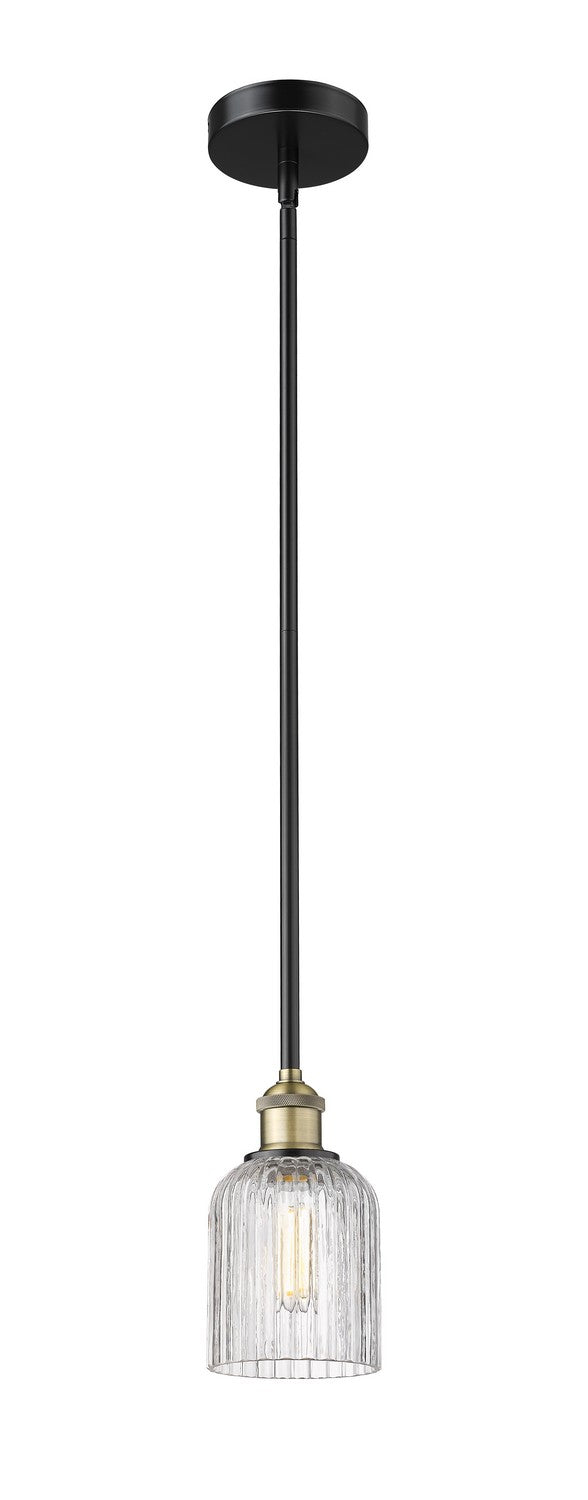 Innovations 616-1S-BAB-G559-5CL One Light Mini Pendant, Black Antique Brass