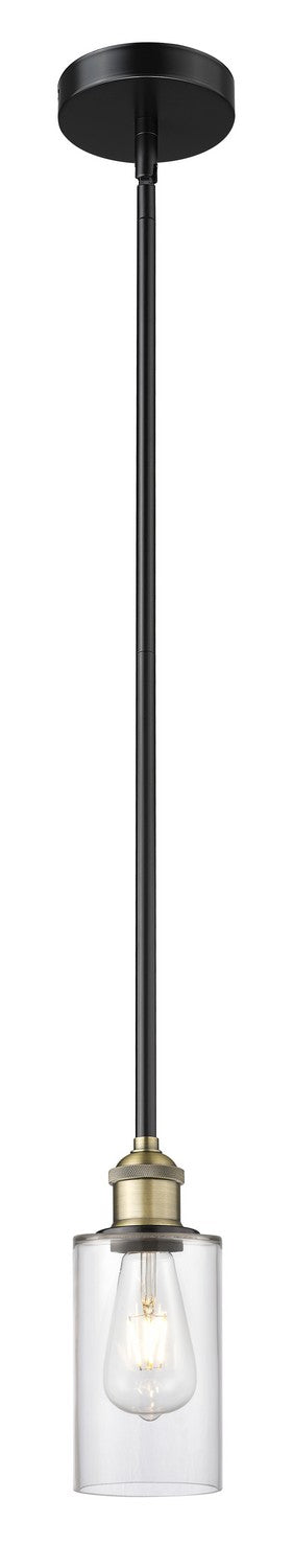 Innovations 616-1S-BAB-G802 One Light Mini Pendant, Black Antique Brass