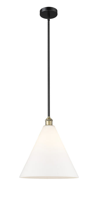 Innovations 616-1S-BAB-GBC-161 One Light Pendant, Black Antique Brass