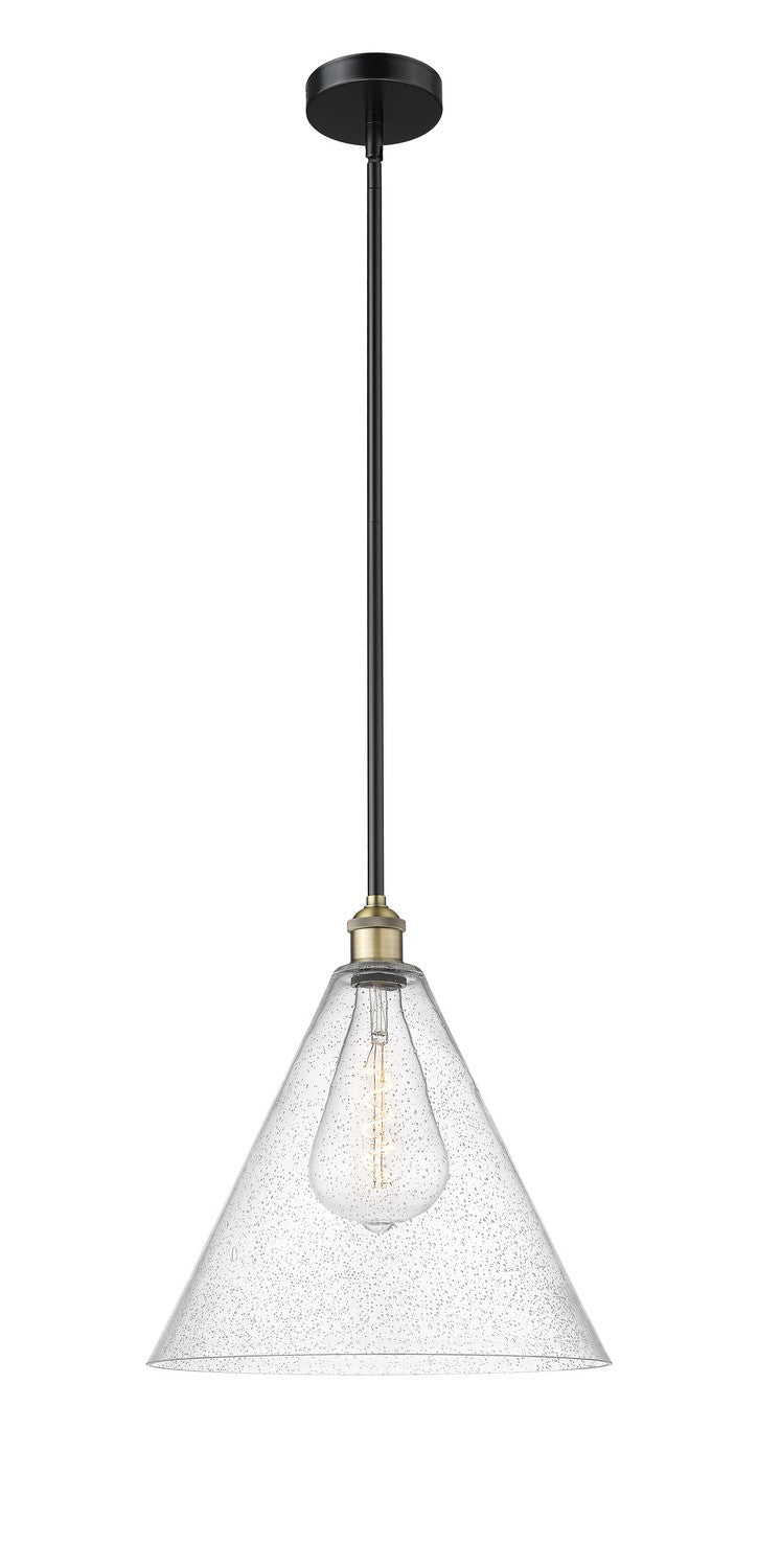 Innovations 616-1S-BAB-GBC-164 One Light Pendant, Black Antique Brass