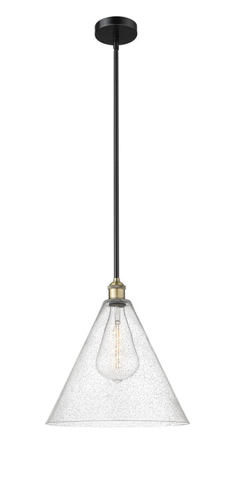 Innovations 616-1S-BAB-GBC-164 One Light Pendant, Black Antique Brass