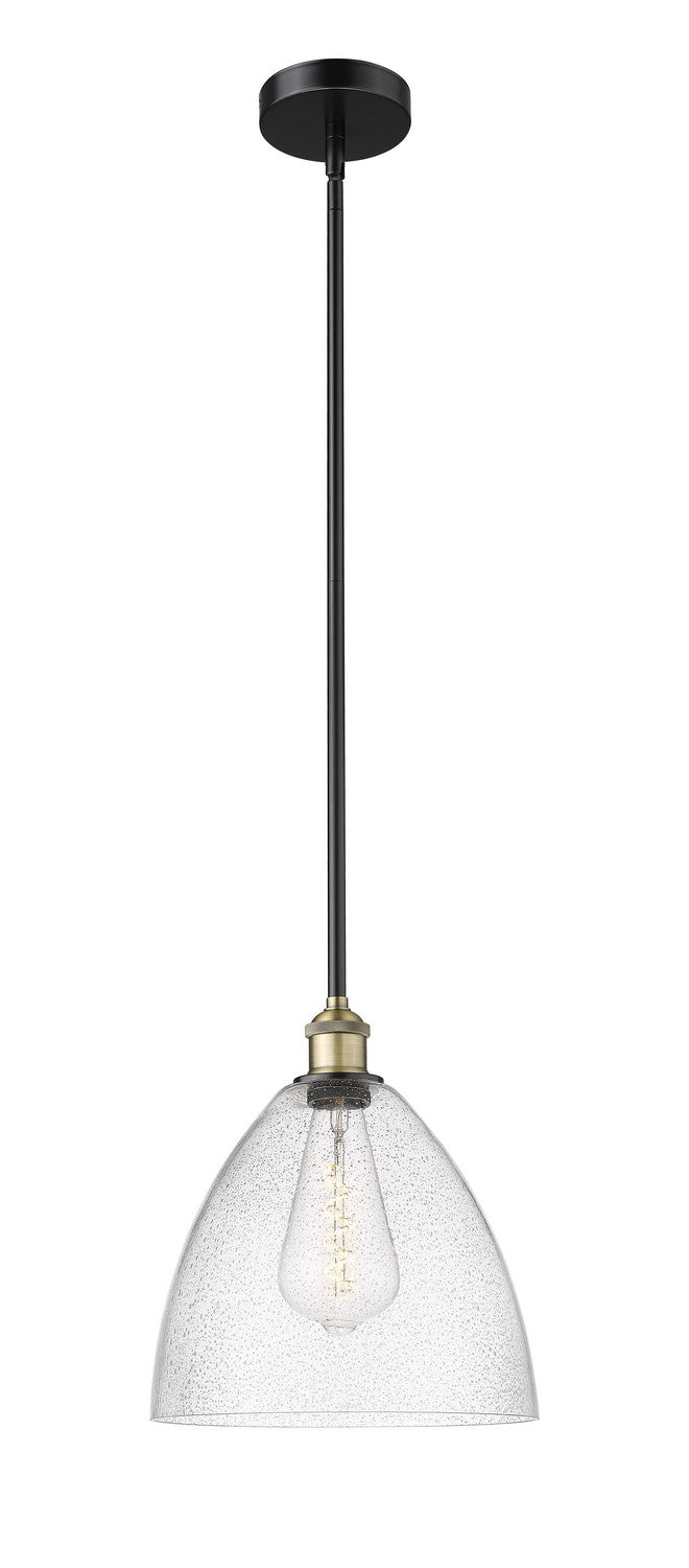 Innovations 616-1S-BAB-GBD-124 One Light Mini Pendant, Black Antique Brass