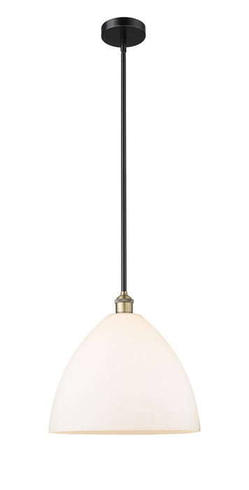 Innovations 616-1S-BAB-GBD-161 One Light Pendant, Black Antique Brass