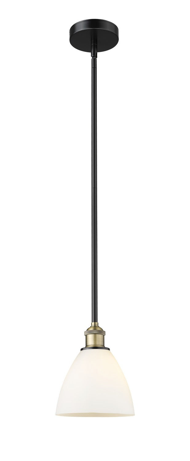 Innovations 616-1S-BAB-GBD-751 One Light Mini Pendant, Black Antique Brass
