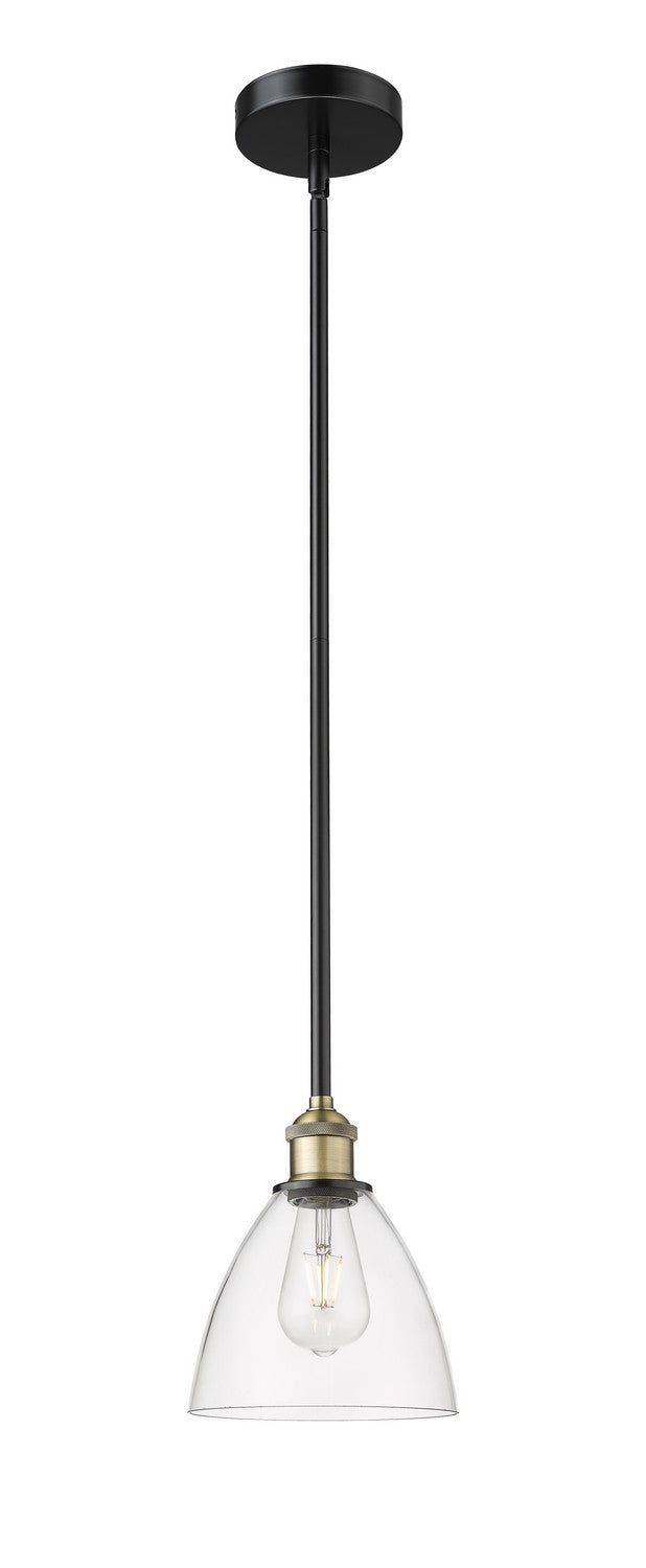 Innovations 616-1S-BAB-GBD-752 One Light Mini Pendant, Black Antique Brass