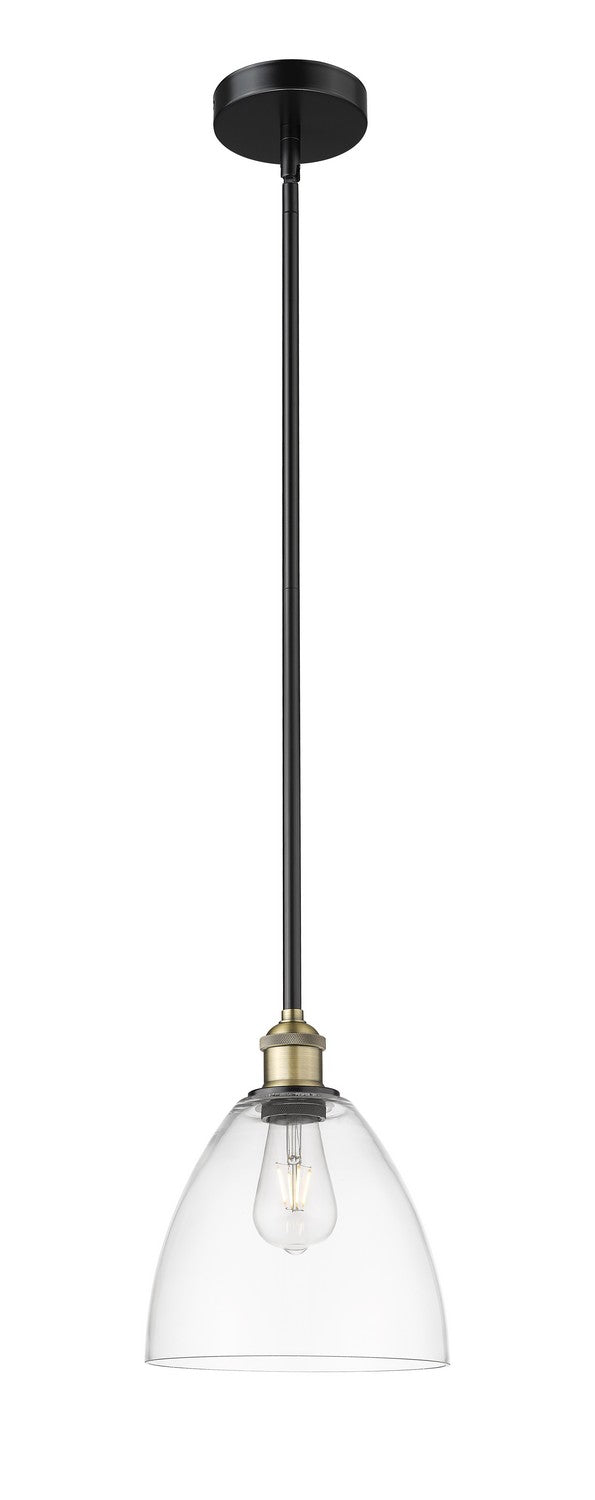 Innovations 616-1S-BAB-GBD-92 One Light Mini Pendant, Black Antique Brass