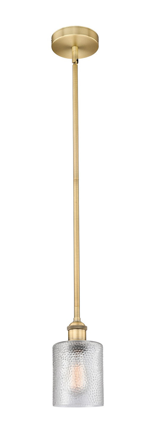 Innovations 616-1S-BB-G112 One Light Mini Pendant, Brushed Brass