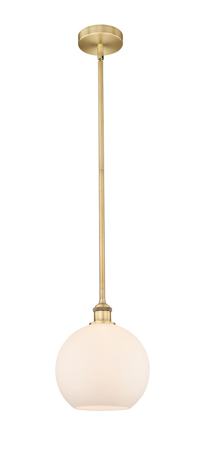Innovations 616-1S-BB-G121-10 One Light Mini Pendant, Brushed Brass