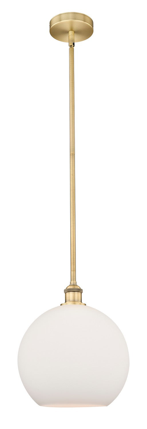 Innovations 616-1S-BB-G121-12 One Light Mini Pendant, Brushed Brass