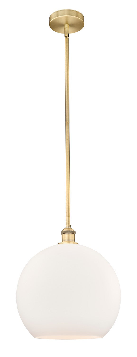 Innovations 616-1S-BB-G121-14 One Light Pendant, Brushed Brass