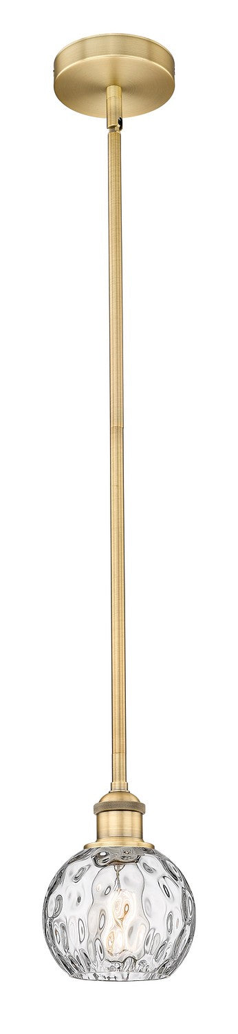 Innovations 616-1S-BB-G1215-6 One Light Mini Pendant, Brushed Brass