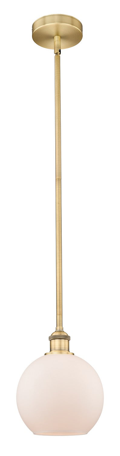 Innovations 616-1S-BB-G121-8 One Light Mini Pendant, Brushed Brass