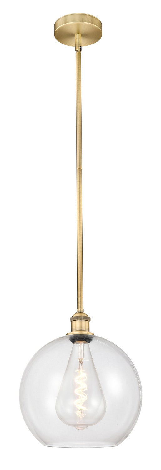 Innovations 616-1S-BB-G122-12 One Light Mini Pendant, Brushed Brass