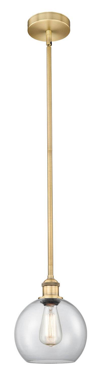 Innovations 616-1S-BB-G122-8 One Light Mini Pendant, Brushed Brass