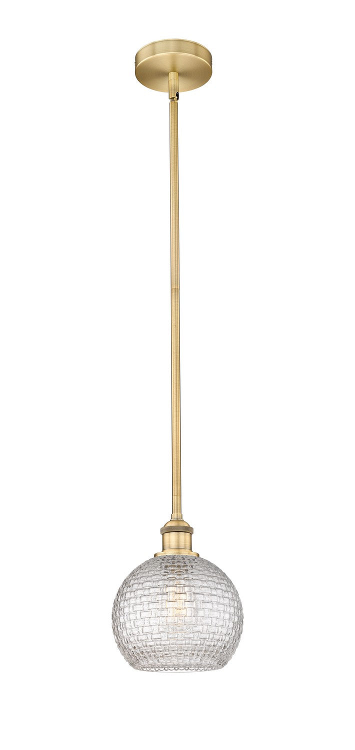 Innovations 616-1S-BB-G122C-8CL One Light Mini Pendant, Brushed Brass