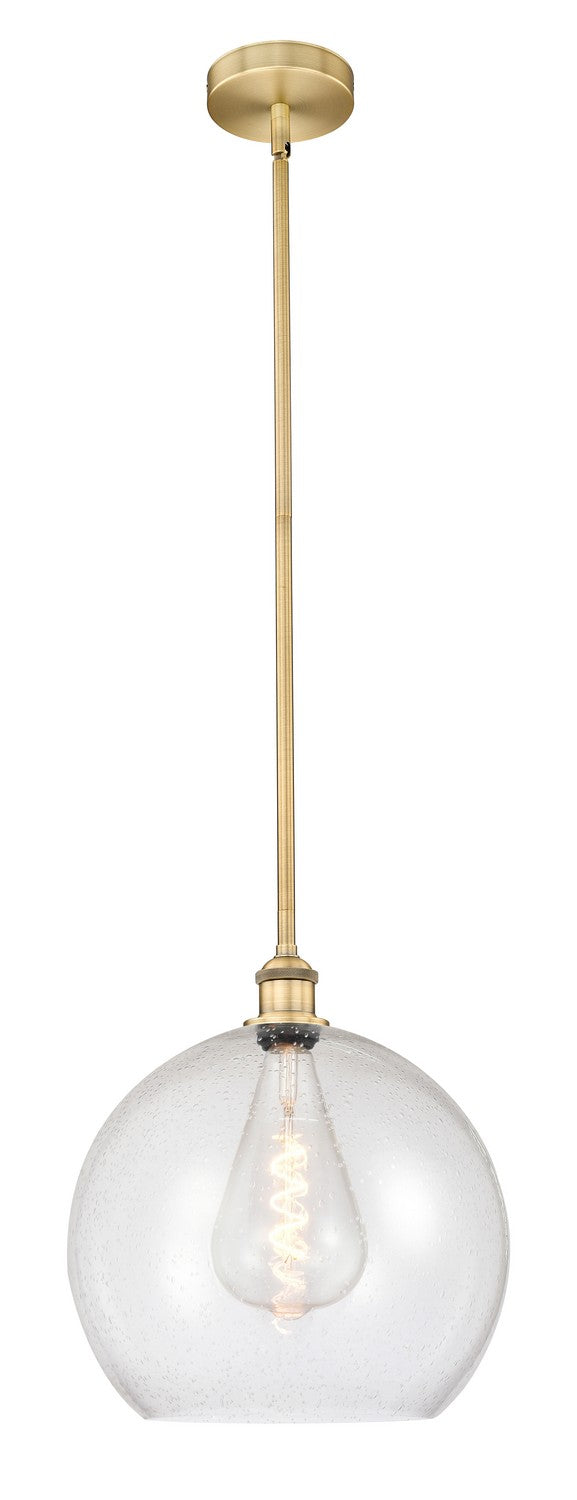 Innovations 616-1S-BB-G124-14 One Light Pendant, Brushed Brass