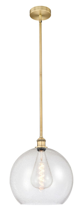 Innovations 616-1S-BB-G124-14 One Light Pendant, Brushed Brass
