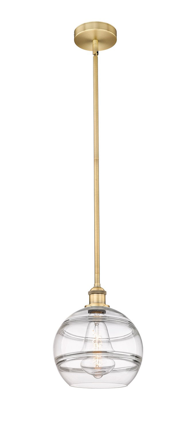 Innovations 616-1S-BB-G556-10CL One Light Mini Pendant, Brushed Brass