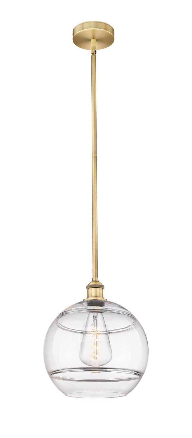 Innovations 616-1S-BB-G556-12CL One Light Mini Pendant, Brushed Brass