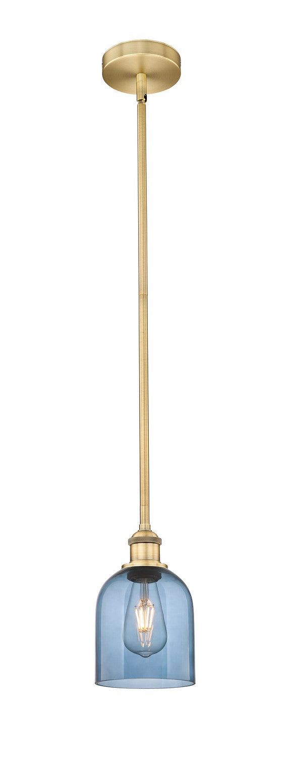 Innovations 616-1S-BB-G558-6BL One Light Mini Pendant, Brushed Brass