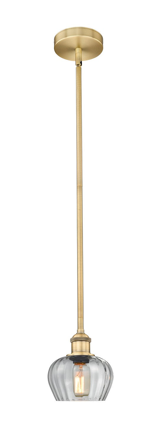 Innovations 616-1S-BB-G92 One Light Mini Pendant, Brushed Brass
