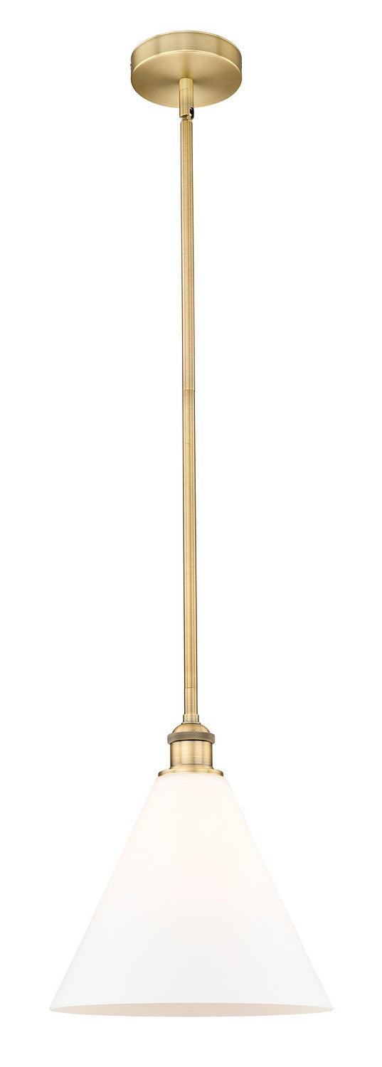 Innovations 616-1S-BB-GBC-121 One Light Mini Pendant, Brushed Brass