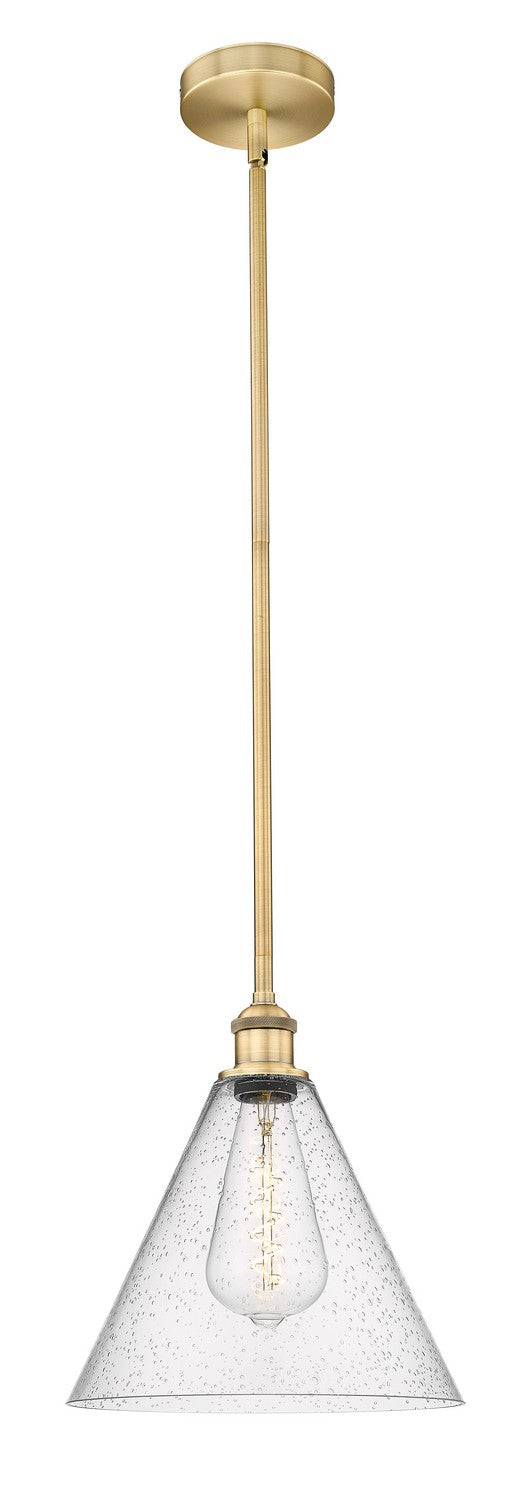 Innovations 616-1S-BB-GBC-124 One Light Mini Pendant, Brushed Brass