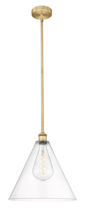Innovations 616-1S-BB-GBC-162 One Light Pendant, Brushed Brass