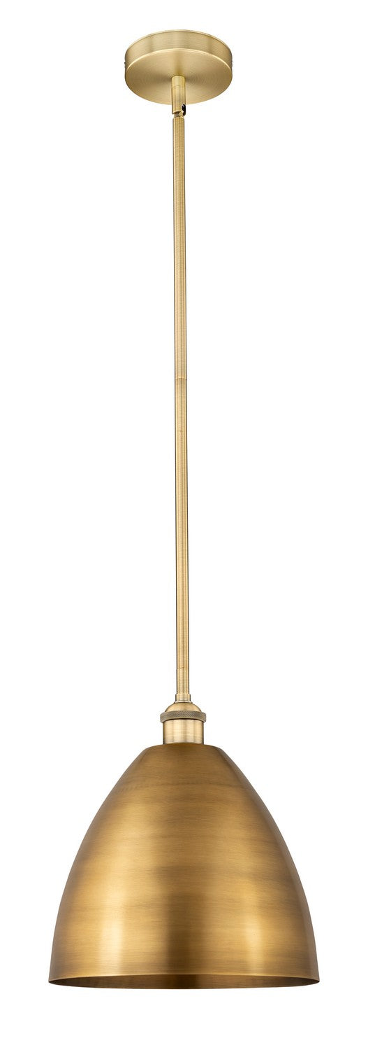 Innovations 616-1S-BB-MBD-12-BB One Light Mini Pendant, Brushed Brass
