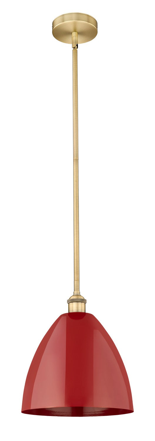 Innovations 616-1S-BB-MBD-12-RD One Light Mini Pendant, Brushed Brass