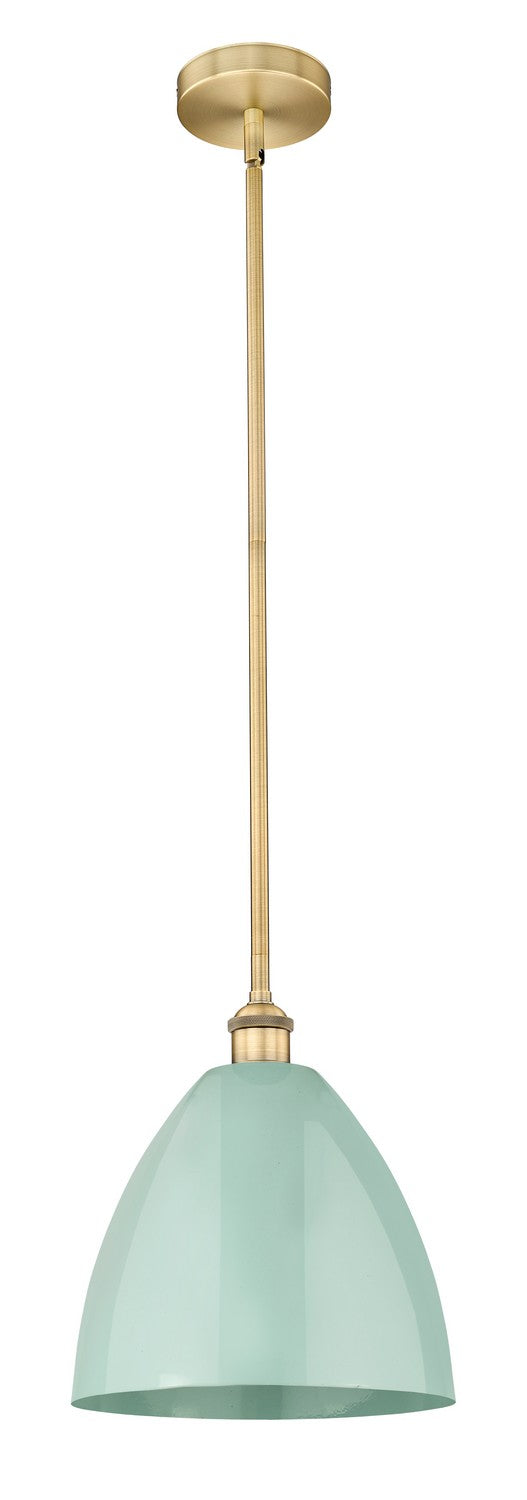Innovations 616-1S-BB-MBD-12-SF One Light Mini Pendant, Brushed Brass