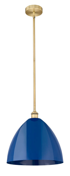 Innovations 616-1S-BB-MBD-16-BL One Light Mini Pendant, Brushed Brass
