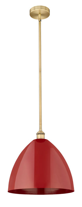 Innovations 616-1S-BB-MBD-16-RD One Light Mini Pendant, Brushed Brass