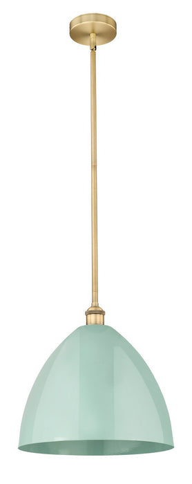 Innovations 616-1S-BB-MBD-16-SF One Light Mini Pendant, Brushed Brass