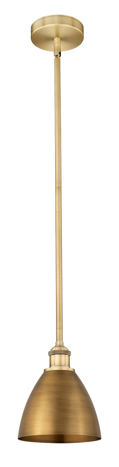 Innovations 616-1S-BB-MBD-75-BB One Light Mini Pendant, Brushed Brass