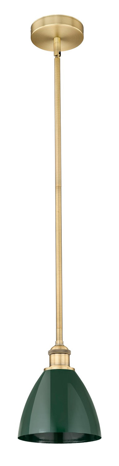 Innovations 616-1S-BB-MBD-75-GR One Light Mini Pendant, Brushed Brass
