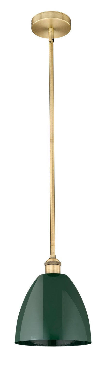 Innovations 616-1S-BB-MBD-9-GR One Light Mini Pendant, Brushed Brass