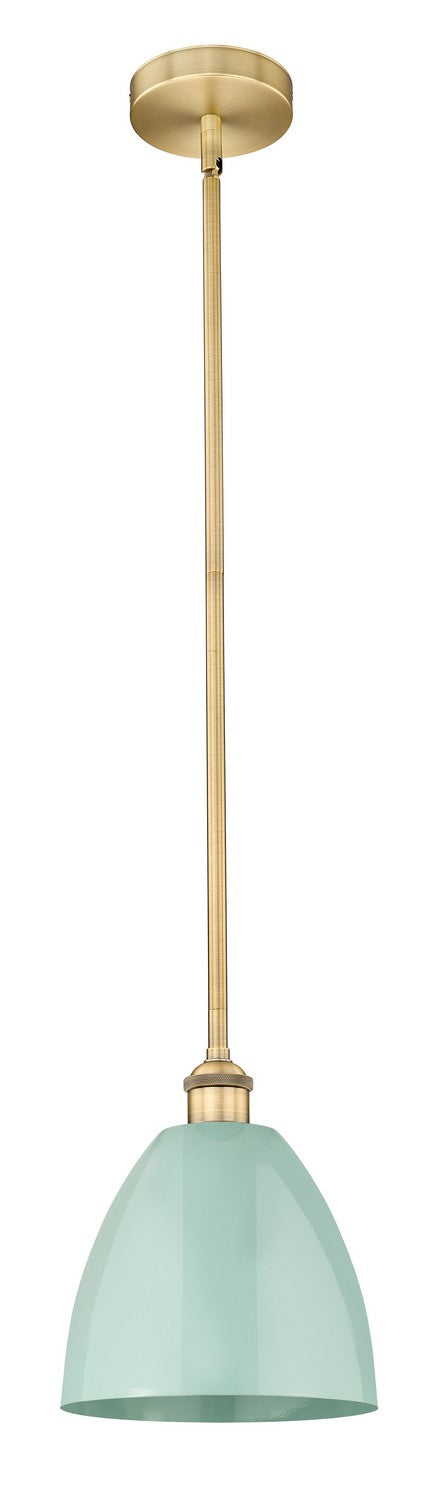 Innovations 616-1S-BB-MBD-9-SF One Light Mini Pendant, Brushed Brass