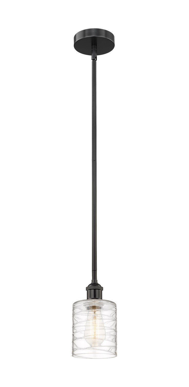 Innovations 616-1S-BK-G1113 One Light Mini Pendant, Matte Black