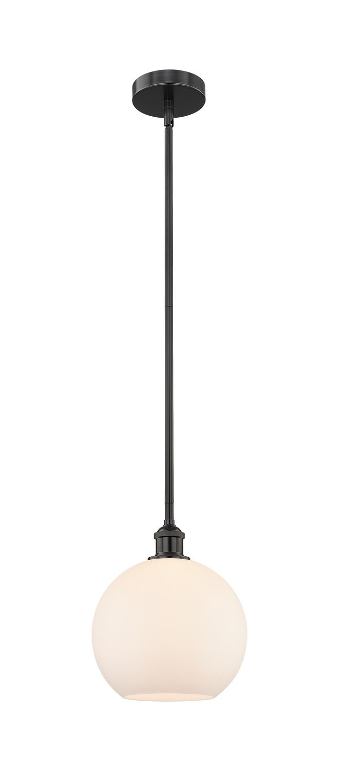 Innovations 616-1S-BK-G121-10 One Light Mini Pendant, Matte Black