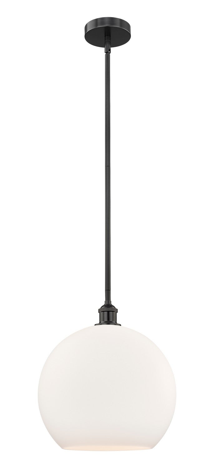 Innovations 616-1S-BK-G121-14 One Light Pendant, Matte Black
