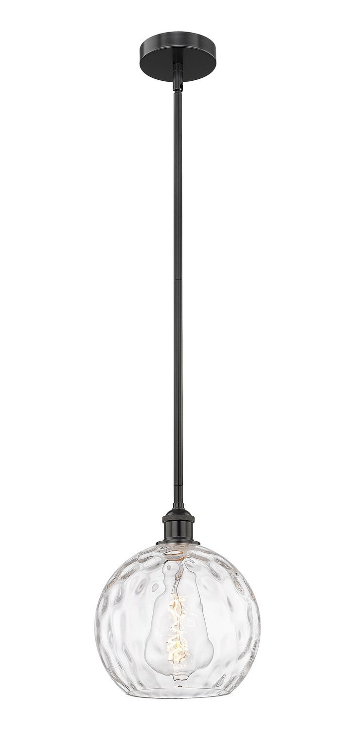 Innovations 616-1S-BK-G1215-10 One Light Mini Pendant, Matte Black