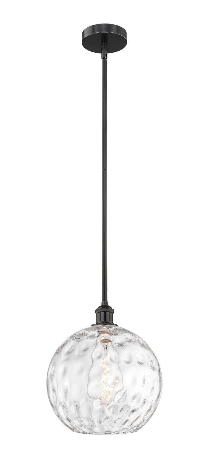 Innovations 616-1S-BK-G1215-12 One Light Mini Pendant, Matte Black