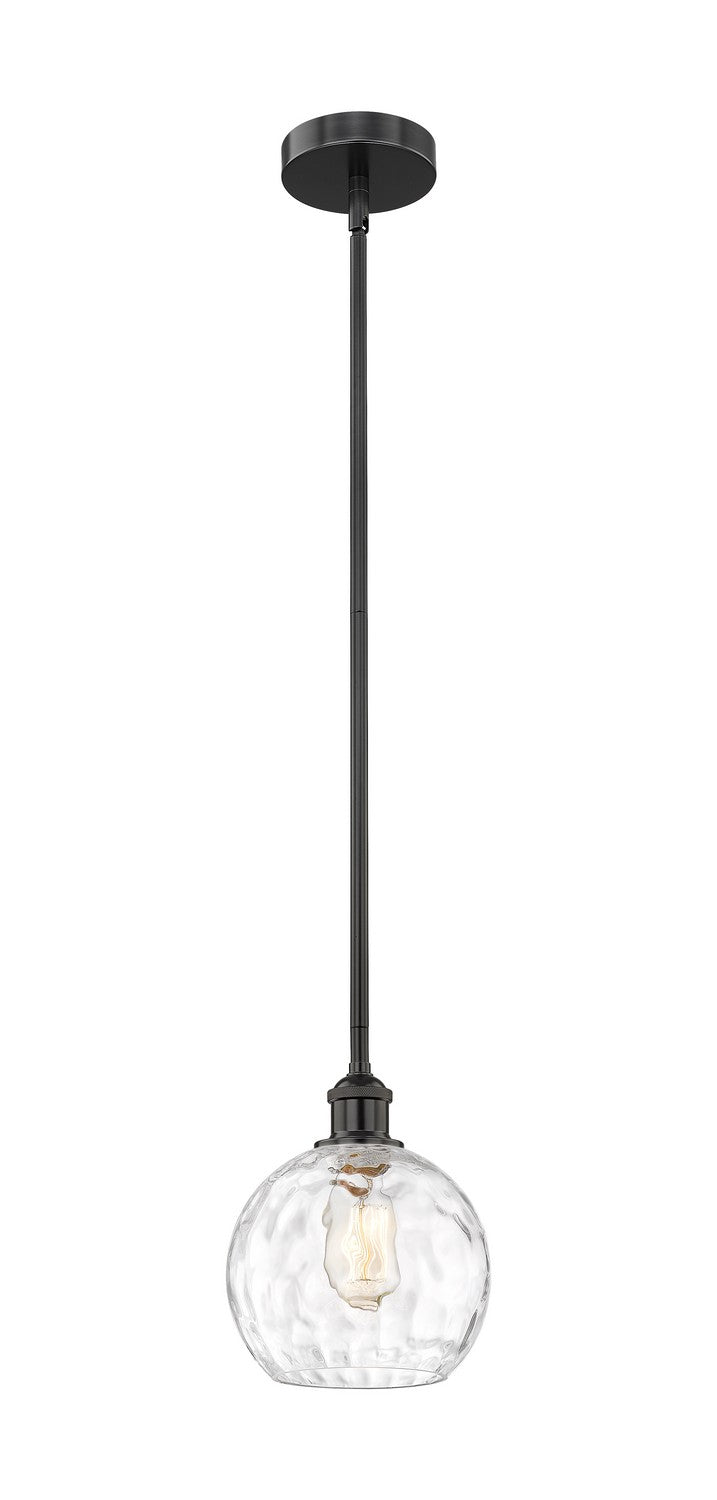 Innovations 616-1S-BK-G1215-8 One Light Mini Pendant, Matte Black