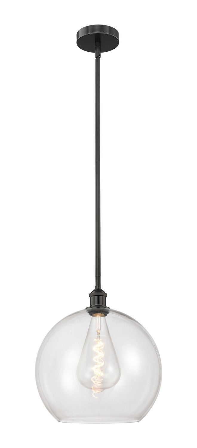 Innovations 616-1S-BK-G122-14 One Light Pendant, Matte Black